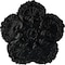 Ekena Millwork Shell Ceiling Medallion, Hand-Painted Jet Black, 25 5/8"OD x 1"P CM25SHBLF - alternate 1
